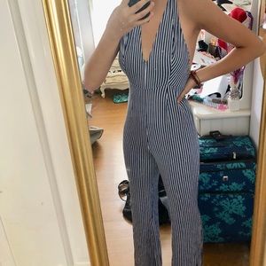 NWOT Urban Outfitters Striped Jumpsuit